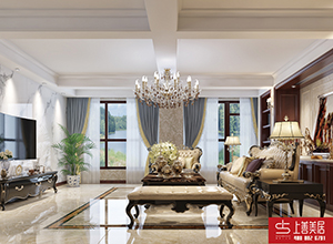 石家莊春江花月360平別墅美式裝修效果圖