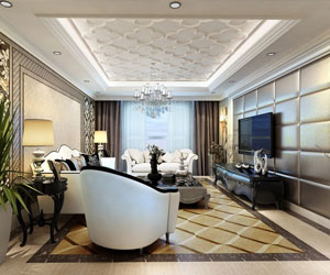 裝修簡(jiǎn)歐的房子應(yīng)該怎么吊？頂?shù)跏裁错敽每矗? title=