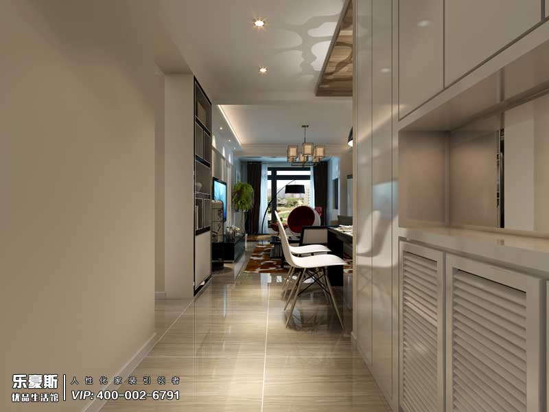 石家莊奧北公園三室兩廳現代裝修效果圖