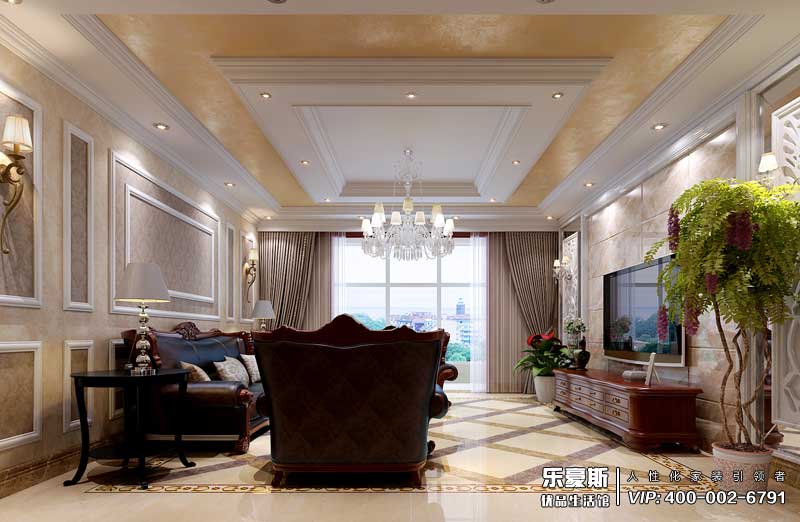 綠園小區(qū)165平米歐式風格裝修效果圖