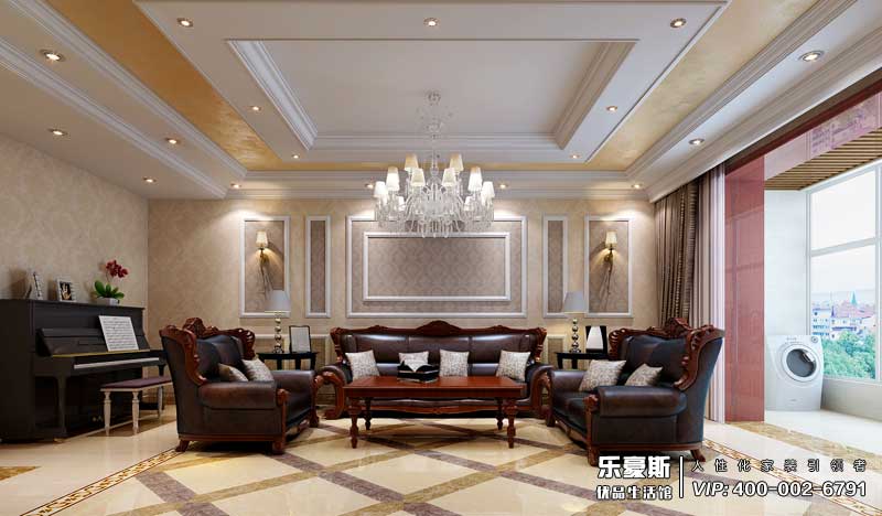 綠園小區(qū)165平米歐式風格裝修效果圖