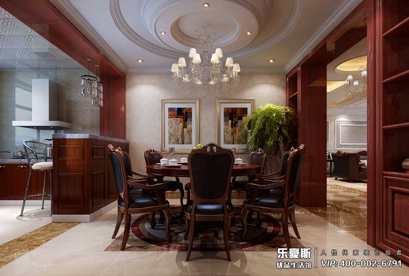 綠園小區(qū)165平米歐式風格裝修效果圖