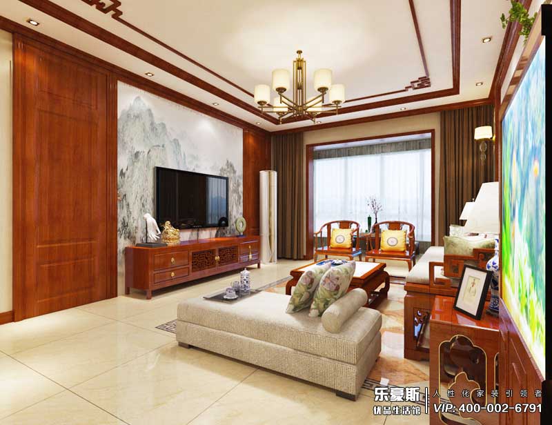 濱河華府139平米簡中風(fēng)格裝修效果圖