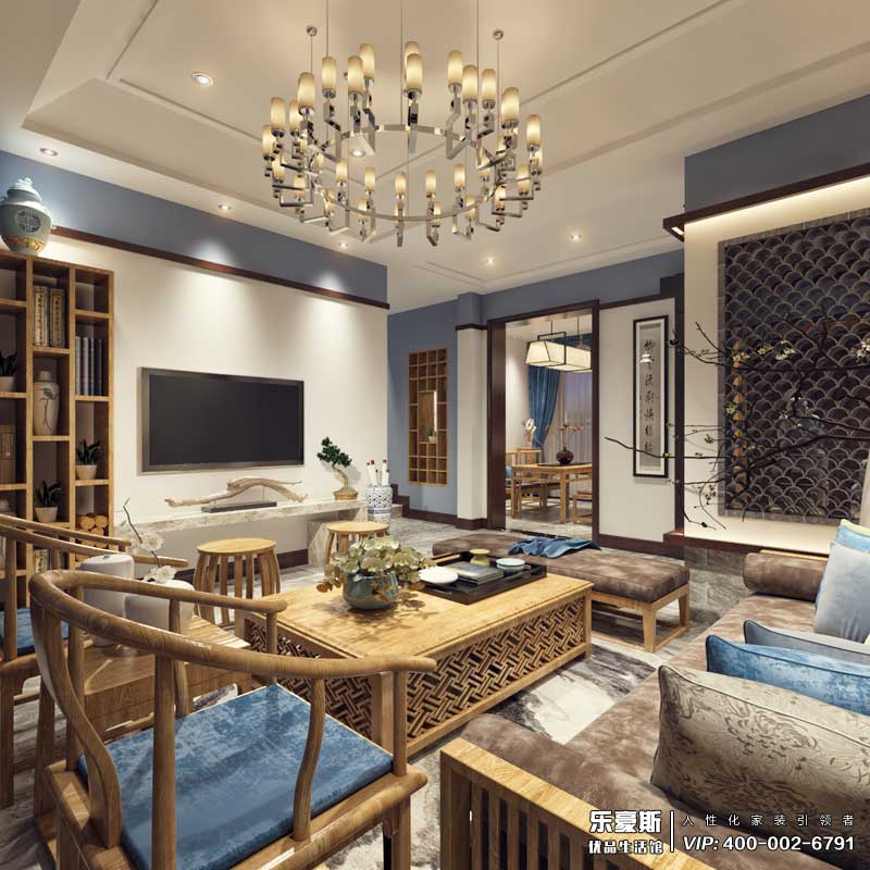 碧桂園180平米新中式風(fēng)格效果圖