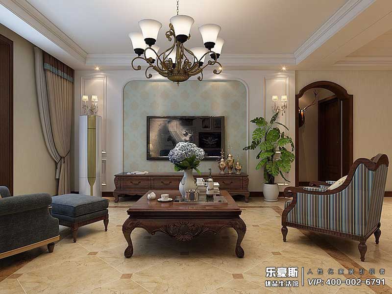 領事郡178平米美式風格裝修效果圖