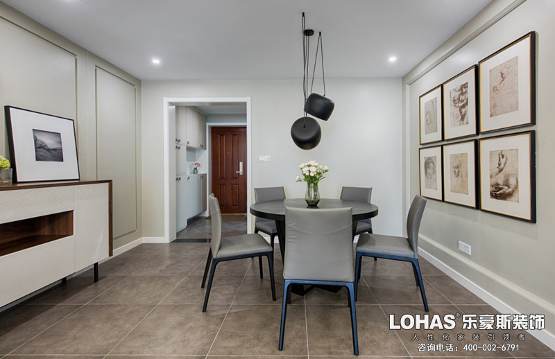 正定御河上院現(xiàn)代簡(jiǎn)約餐廳裝修