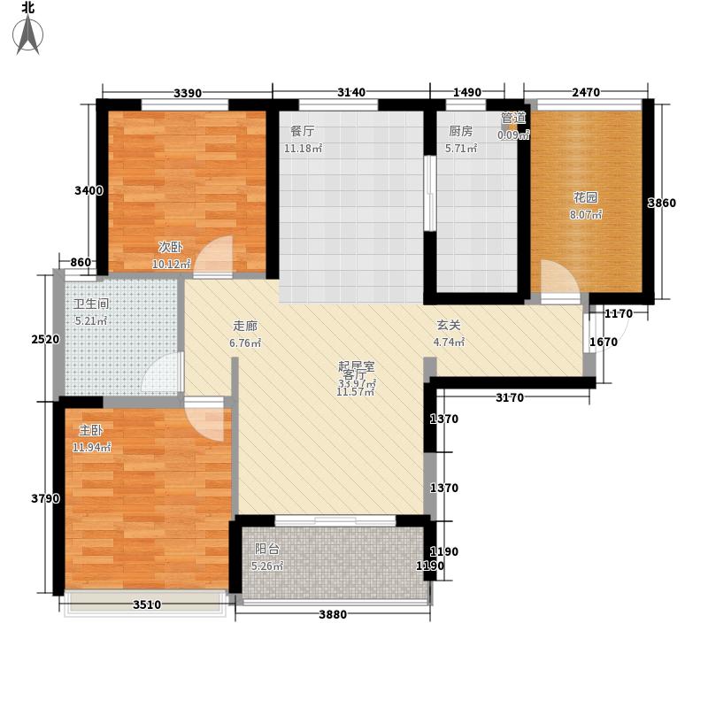 國(guó)源和天下2室0廳1衛(wèi)1廚114.00㎡戶(hù)型圖