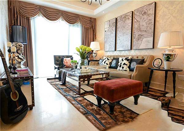 石家莊客廳地毯設(shè)計(jì)效果圖