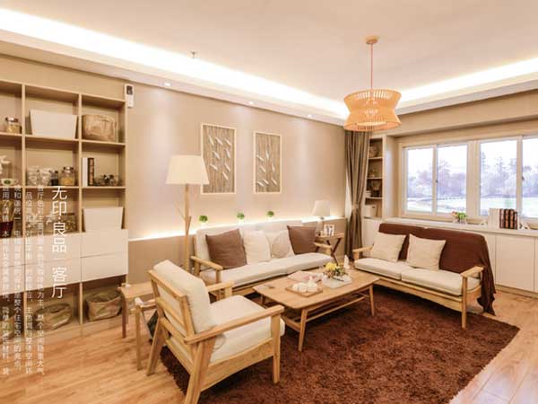 石家莊上善美居客廳實(shí)景圖