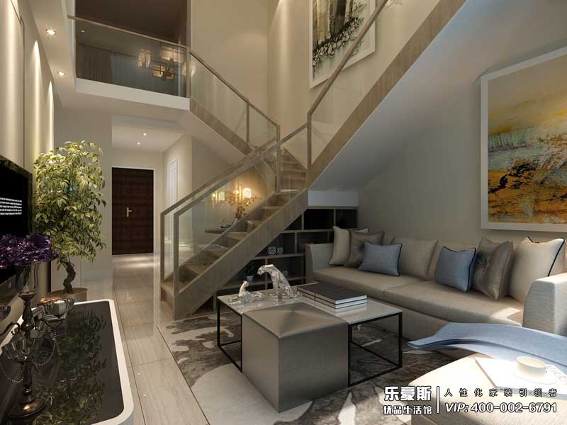 瀚唐89平米躍層日式風(fēng)格裝修效果圖