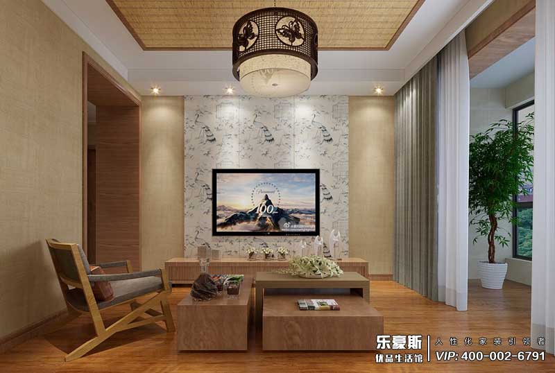 拉菲小鎮(zhèn)89平米東南亞風格裝修效果圖