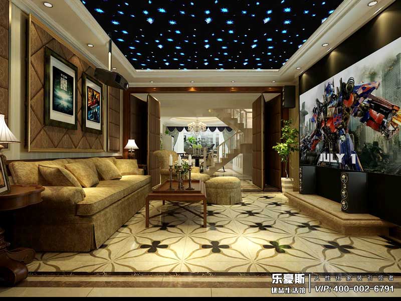 天下錦城300平米簡(jiǎn)歐風(fēng)格裝修效果圖