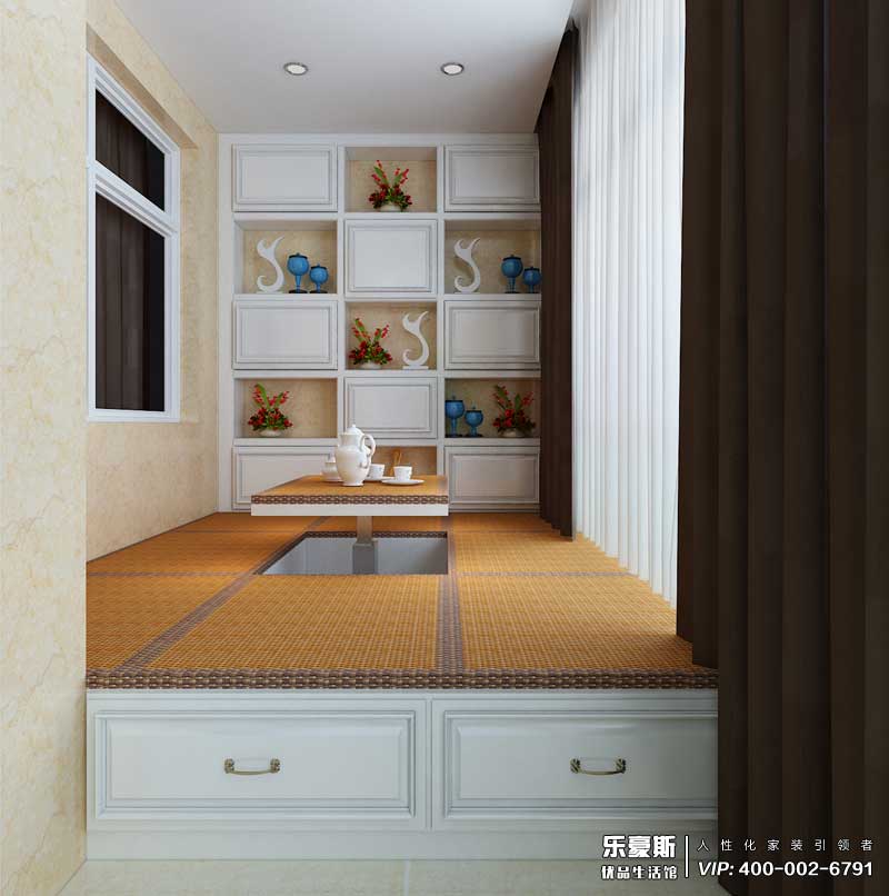 盛邦大都會139平米簡歐風格裝修效果圖