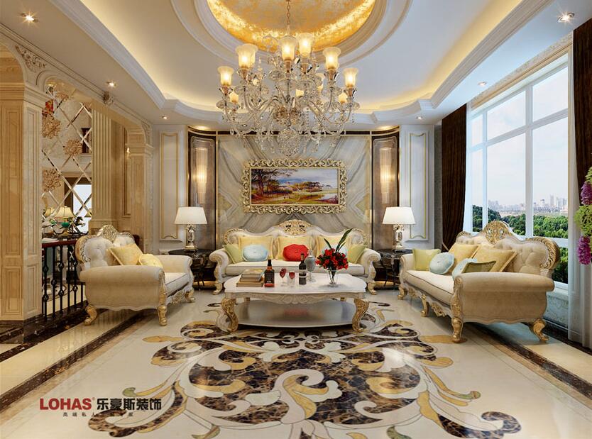 石家莊紅石原著別墅歐式風(fēng)格裝修效果圖