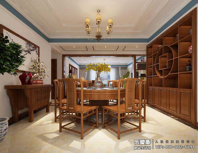 石家莊天海譽(yù)天下200平米中式風(fēng)格別墅裝修效果圖