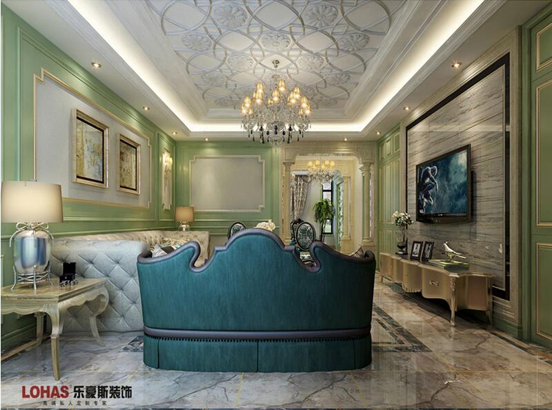 石家莊恒大金碧天下400平米新古典風格裝修效果圖