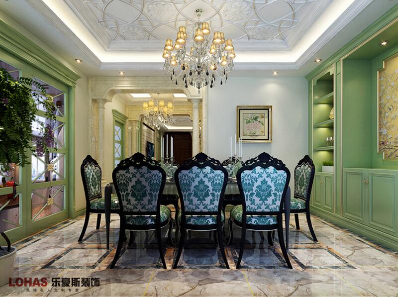 石家莊恒大金碧天下400平米新古典風格裝修效果圖