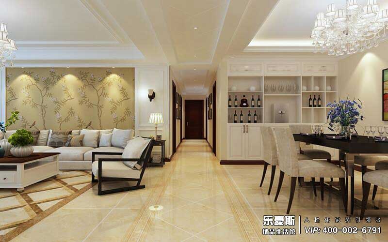 石家莊萬信花園220平米現(xiàn)代簡約風格裝修效果圖