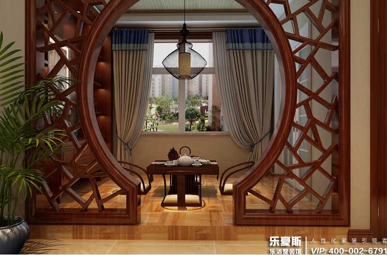 大吾川林溪語墅中式風(fēng)格別墅裝修效果圖