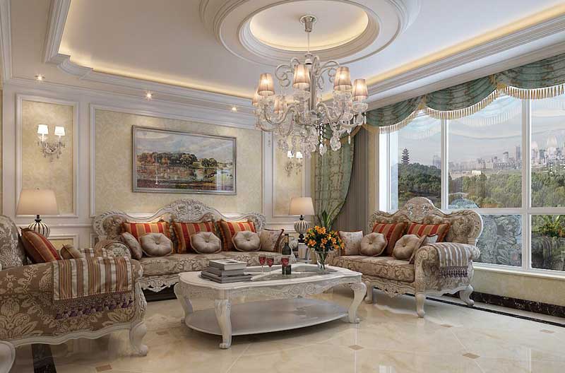 130平米三室兩廳歐式風(fēng)格