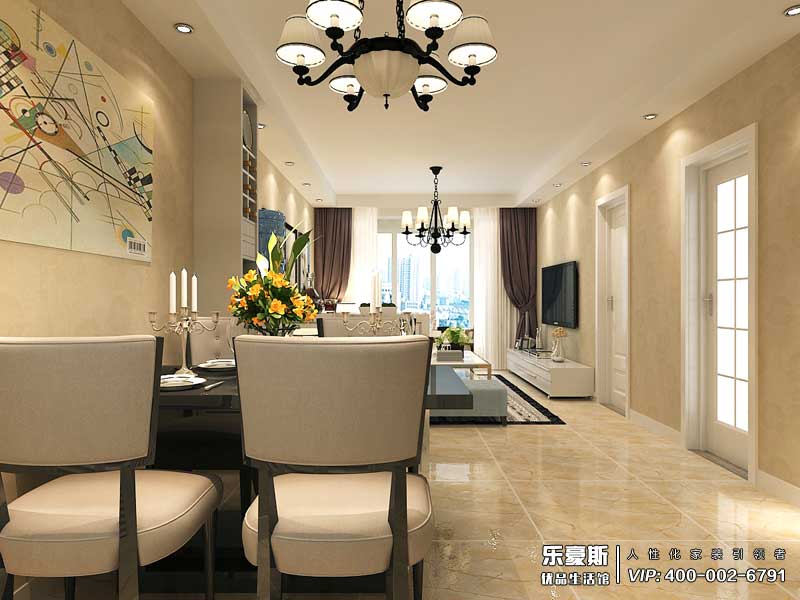 東勝紫御府88平米現(xiàn)代風(fēng)格裝修