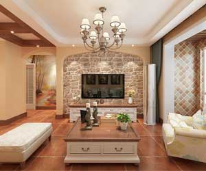 鑫界王府裝修效果圖，田園風(fēng)格的自然美