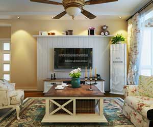 石家莊雍雅錦江花苑田園風(fēng)格裝修效果圖