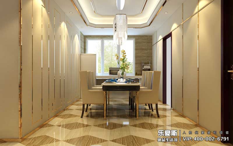 星湖國際花園后奢風格餐廳裝修效果圖