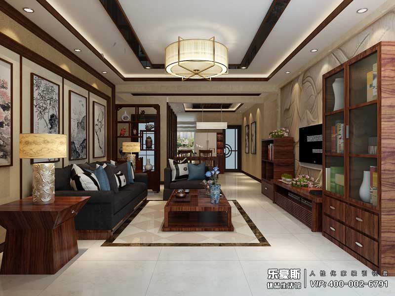 天山壹方中心新中式風(fēng)格裝修效果圖