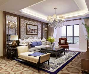 云科中心美式風格裝修效果圖，在美式的浪漫中感受生活的精彩