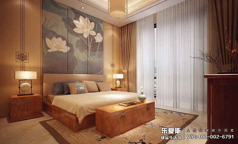 國(guó)仕山新中式裝修效果圖