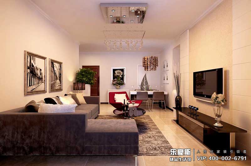 盛紫中央公園現(xiàn)代風(fēng)格裝修效果圖