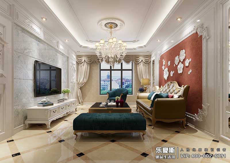 東勝紫御公園廣場法式風格裝修效果圖