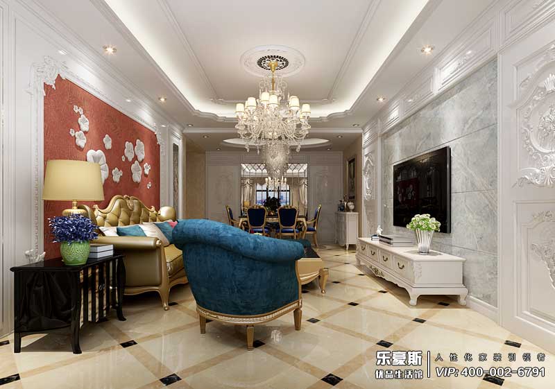 東勝紫御公園廣場法式風格裝修效果圖