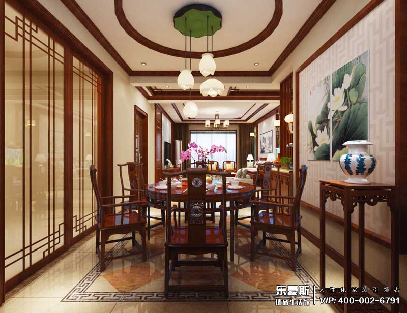 阿爾卡地亞榮盛城簡中風(fēng)格裝修效果圖