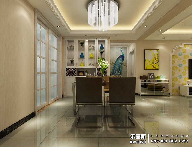 星湖國(guó)際花園簡(jiǎn)歐風(fēng)格裝修效果圖