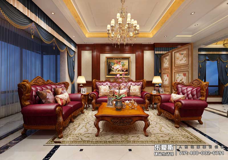 碧桂園240平米歐式風格裝修效果圖