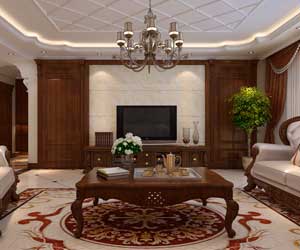 盛邦218平米美式風格別墅裝修效果圖