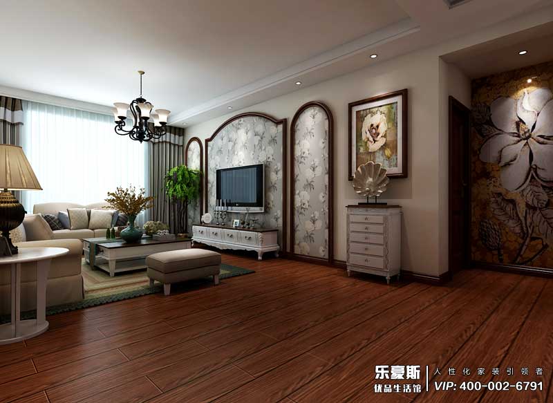 恒潤(rùn)時(shí)代廣場(chǎng)美式風(fēng)格裝修效果圖