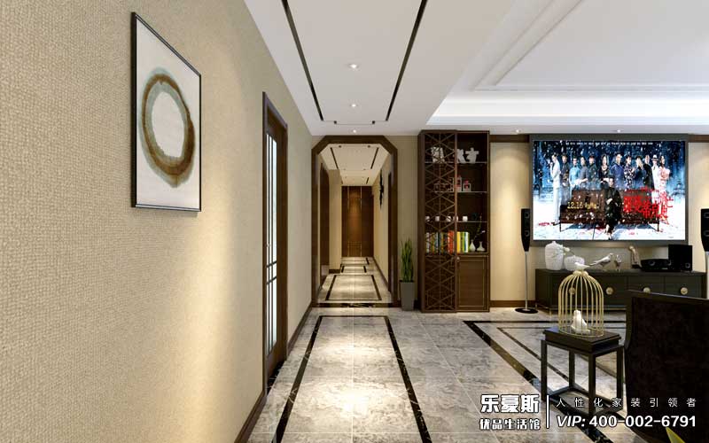 天洲鉑悅177平米新中式風(fēng)格裝修效果圖