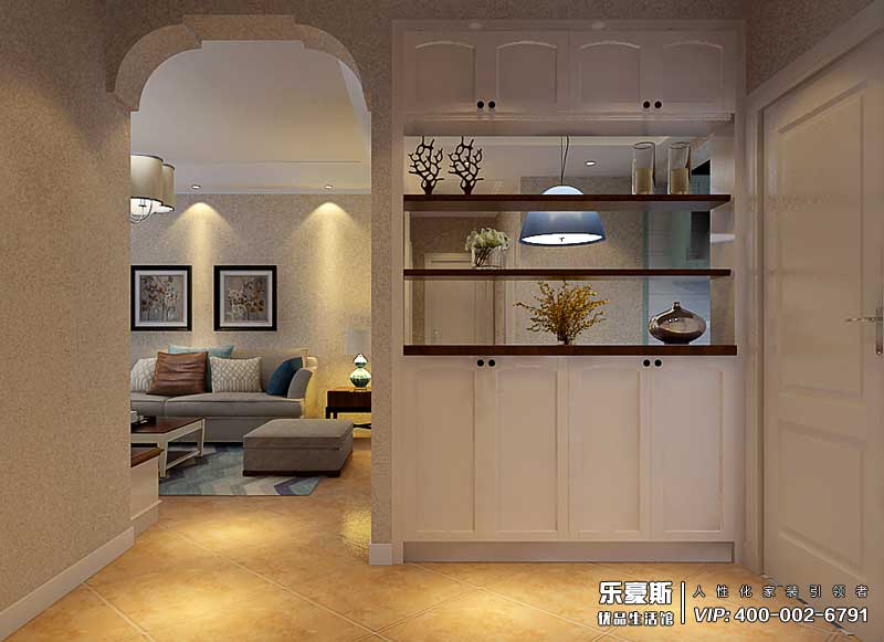 旅投福美十號院三室兩廳簡歐風格裝修效果圖