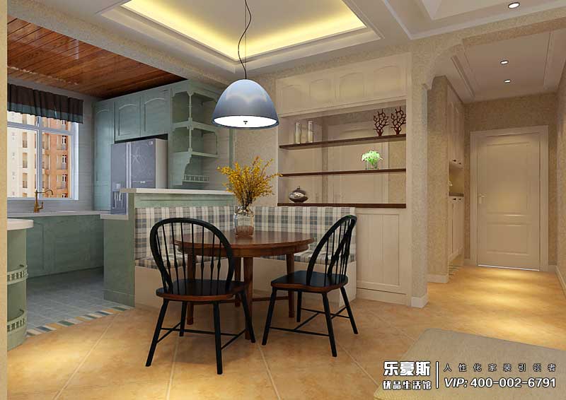 旅投福美十號院三室兩廳簡歐風格裝修效果圖