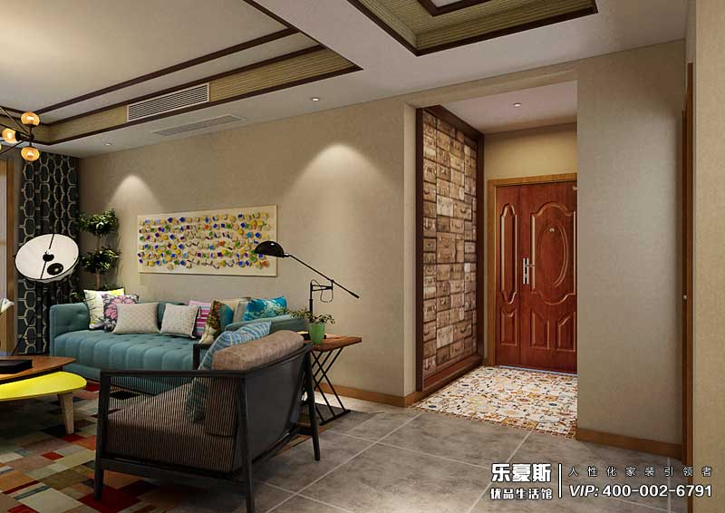 天山世界之門U米公園新中式混搭風格裝修效果圖