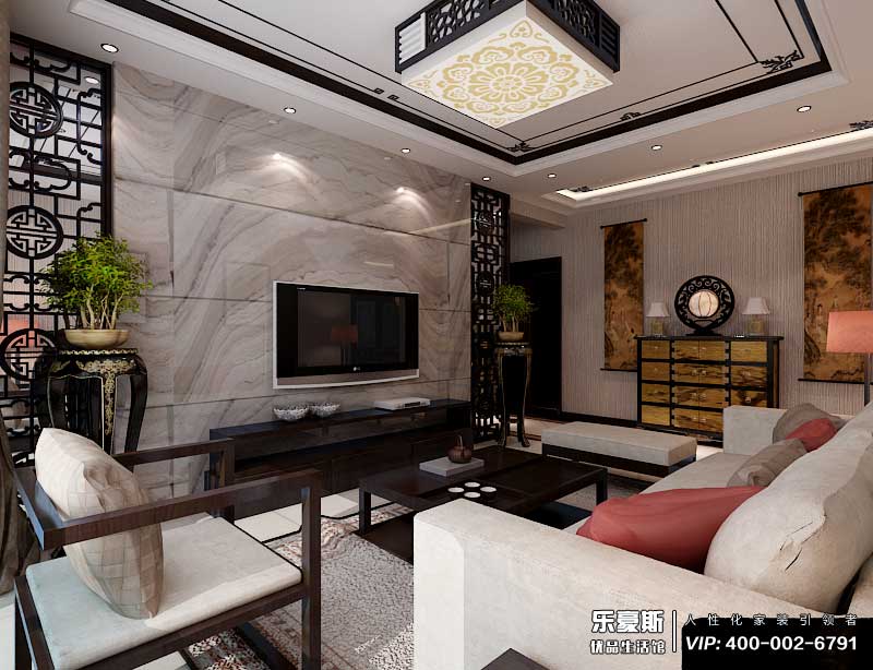 阿爾卡地亞榮盛城現(xiàn)代中式風格裝修效果圖