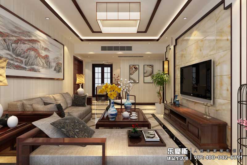 匯君城新中式風(fēng)格裝修效果圖