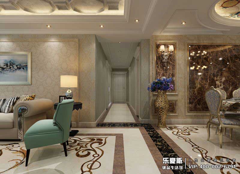 帝華水岸180平米歐式新古典風(fēng)格裝修效果圖