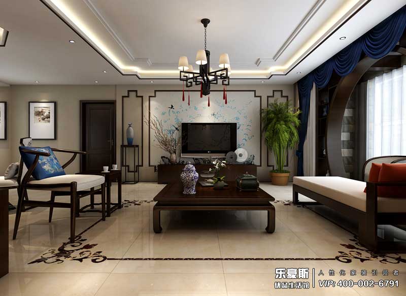 中儲七星公館新中式風(fēng)格裝修效果圖