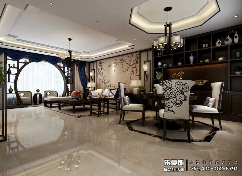 中儲七星公館新中式風(fēng)格裝修效果圖