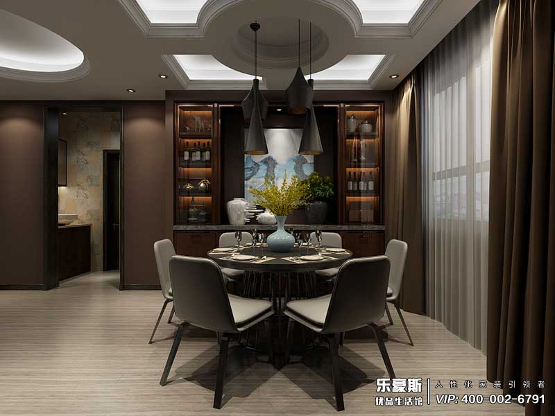 觀峰嘉邸后現(xiàn)代風(fēng)格裝修效果圖