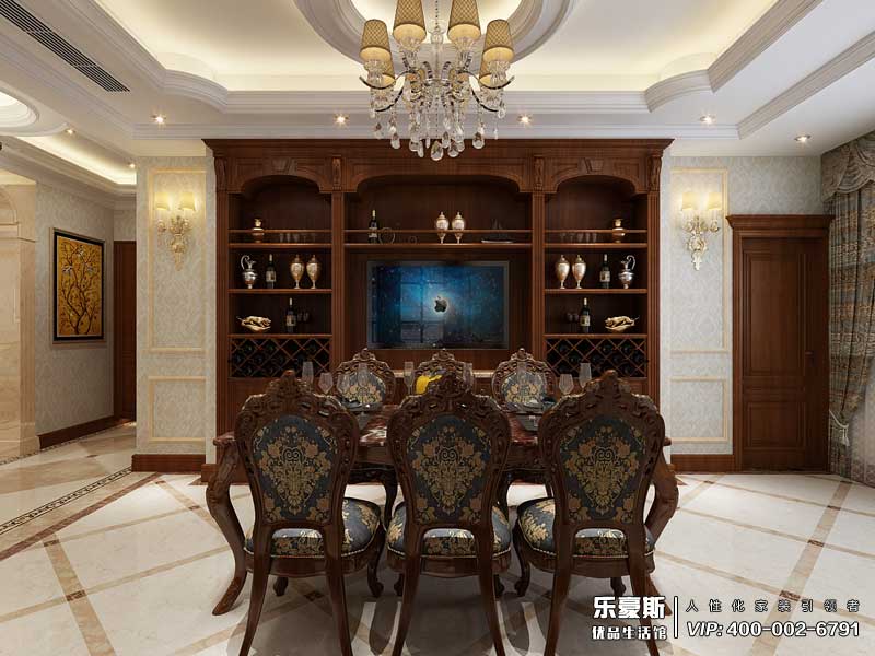 林蔭大院美式風格裝修效果圖